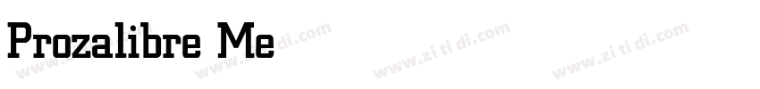 Prozalibre Medium字体转换